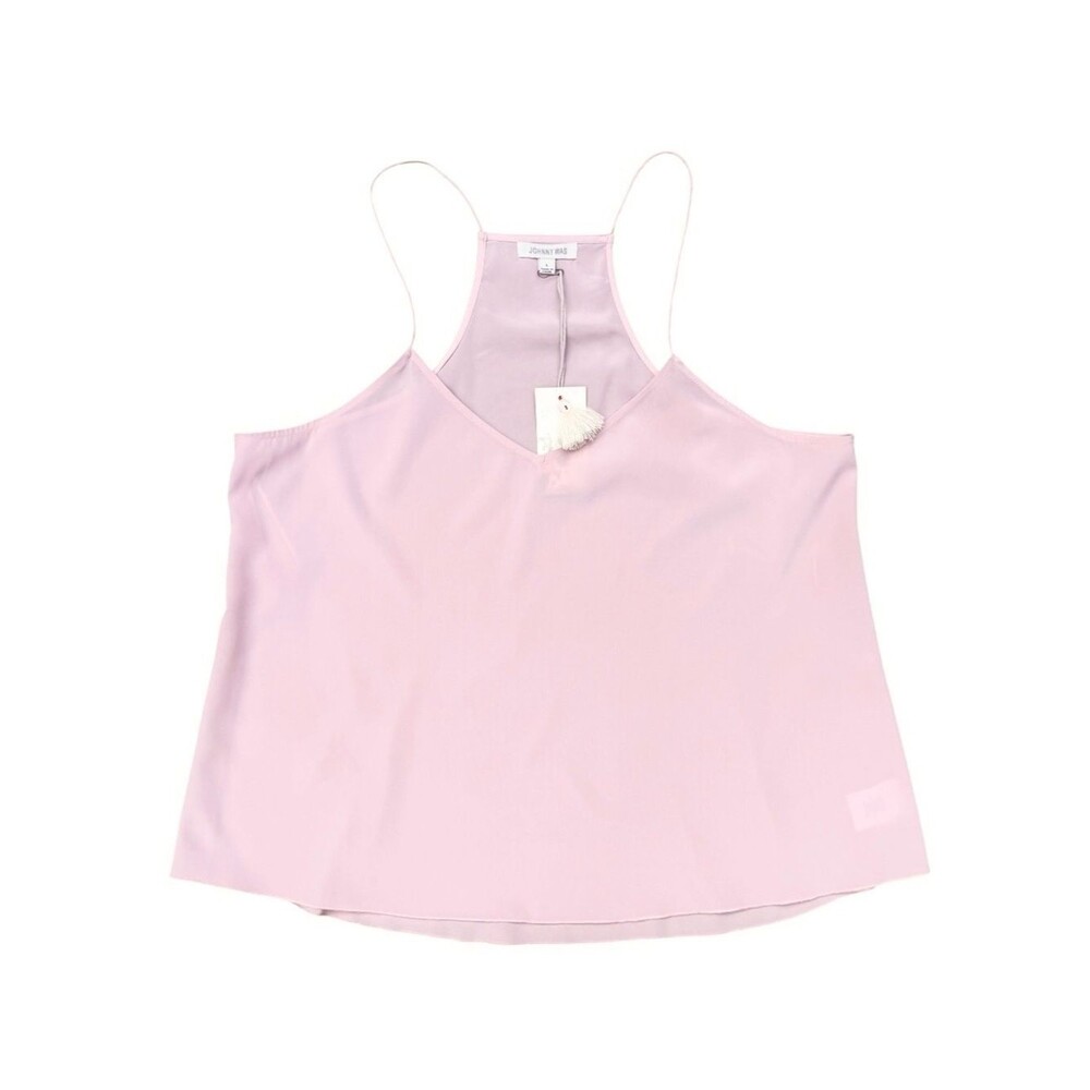 Minimalist Quiet Luxury Coquette Johnny Was Silk Edie Cami Layering Top NWT - L